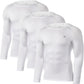Compression Shirts for Men Long Sleeve Cool Dry Athletic Workout Tee Shirts Fishing Sun Shirts Sports Thermal Tights