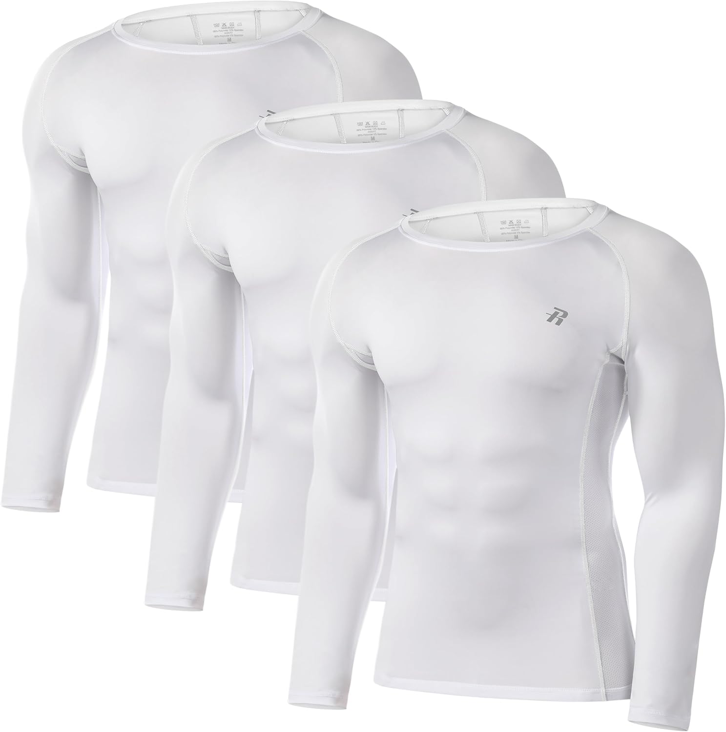Compression Shirts for Men Long Sleeve Cool Dry Athletic Workout Tee Shirts Fishing Sun Shirts Sports Thermal Tights