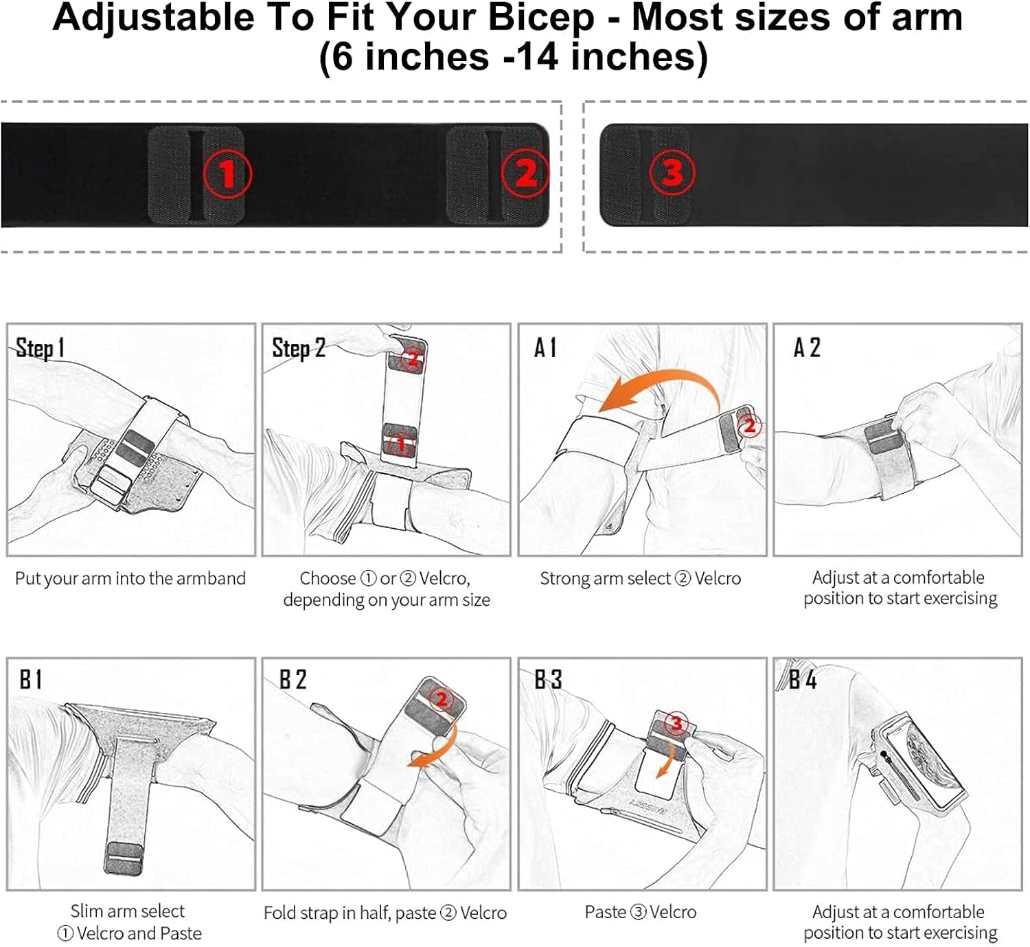 2 in 1 Running Phone Armband