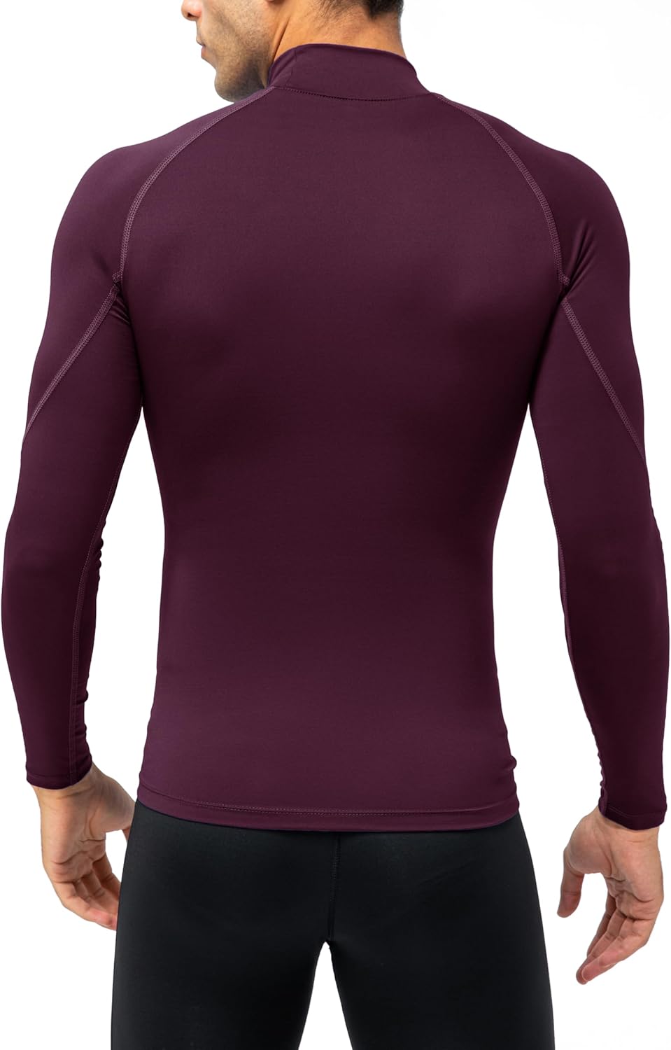 Men'S Compression Shirts Thermal Long Sleeve Athletic Workout Tops Gym Undershirts Sports Baselayers Running T Shirt for Men