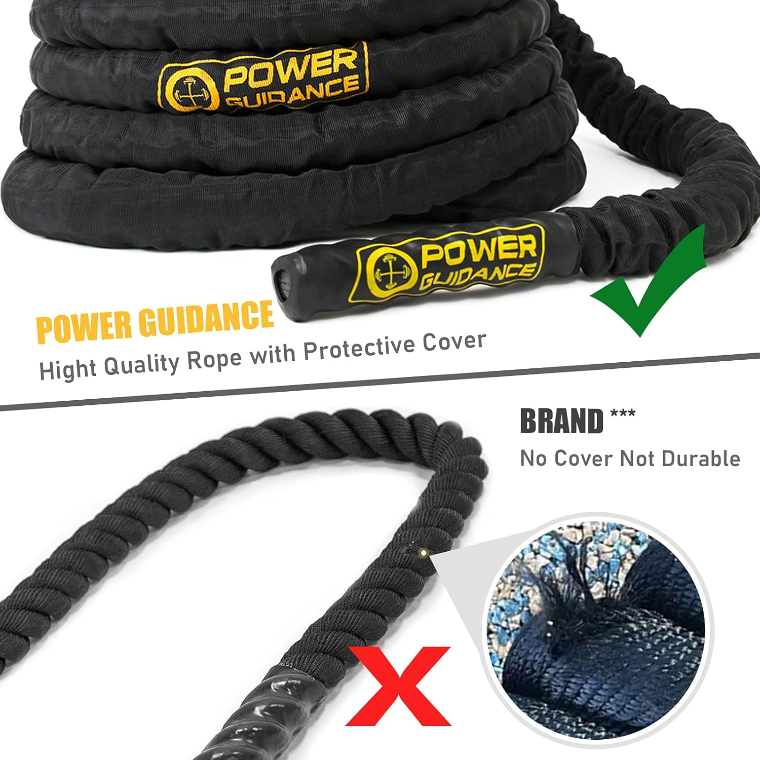 Battle Rope 30, 40, 50Ft Length