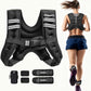 Weighted Vest,6Lb/8Lb/10Lb/12Lb/16Lb/20Lb/25Lb/30Lb Weight Vest with Reflective Stripe, Body Weight Vests for Women, Men, Weight Loss Workout, Strength Training, Running, Walking, Jogging