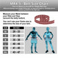 Weight Lifting Belt with Double Back Support Gym Training 5" Wide Belts Blue 2XL