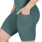 Womens High Waisted Biker Shorts with Side Pockets Workout Shorts 5”, 7”, 9”