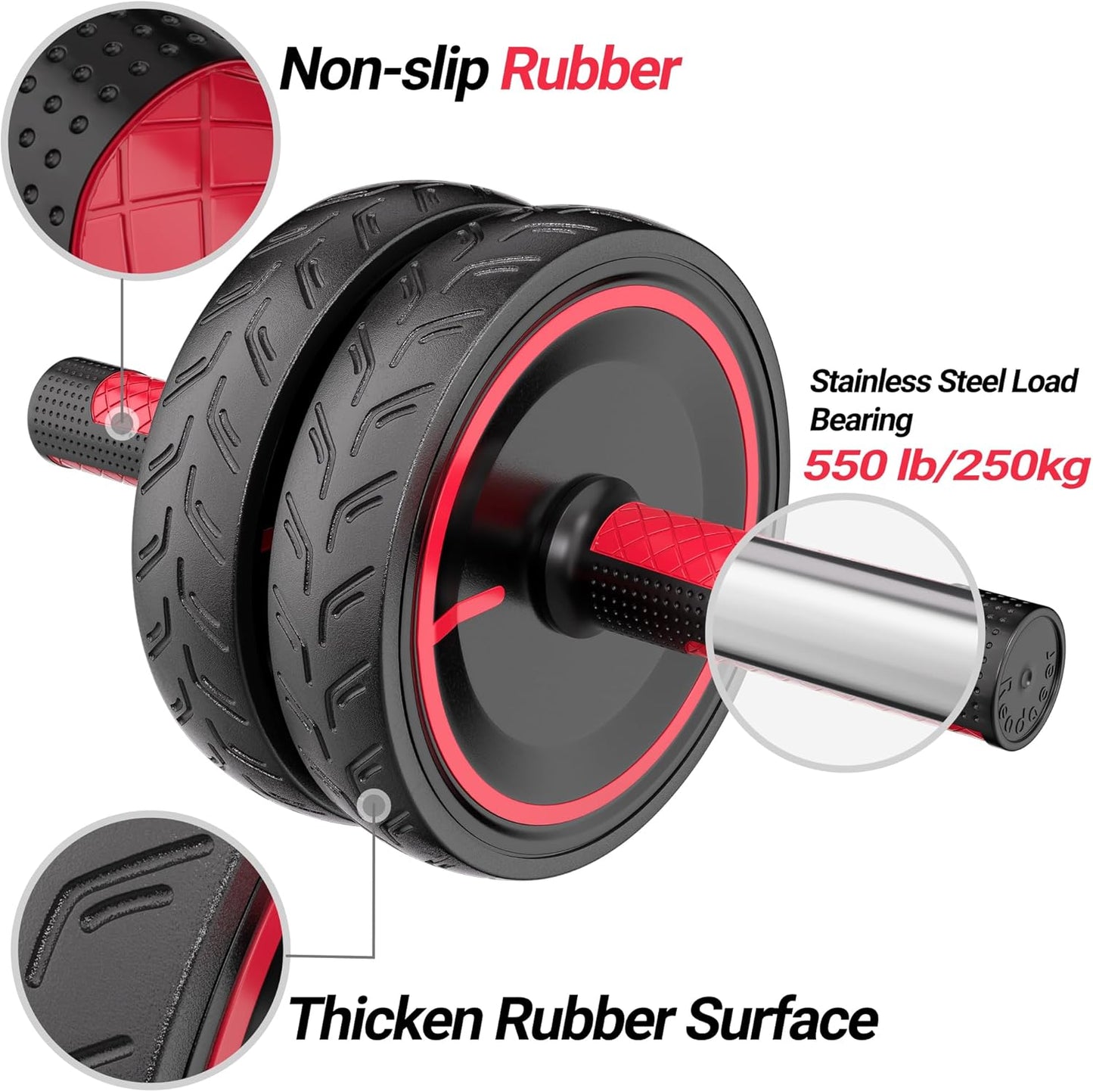 Ab Roller Wheel with Knee Pad