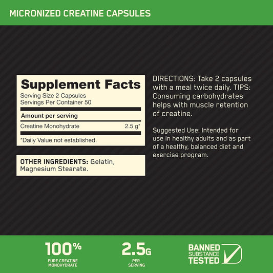 Creatine Monohydrate Capsules