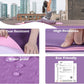 Yoga Mat Non Slip, Pilates Fitness Mats, Eco Friendly, Anti-Tear 1/4" Thick Yoga Mats for Women, Exercise Mats for Home Workout with Carrying Sling and Storage Bag