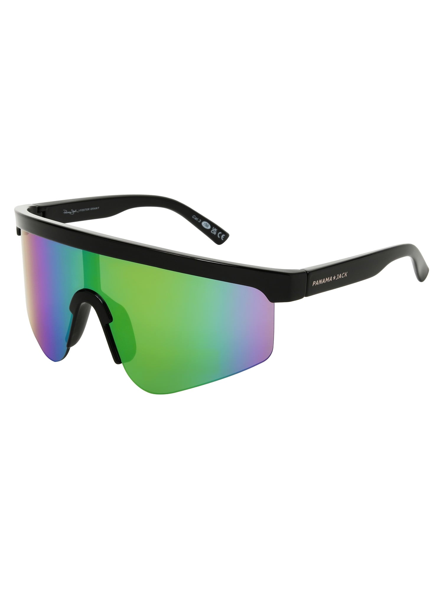 X Foster Grant Black Wraparound Men'S Sunglasses