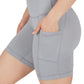 Womens High Waisted Biker Shorts with Side Pockets Workout Shorts 5”, 7”, 9”