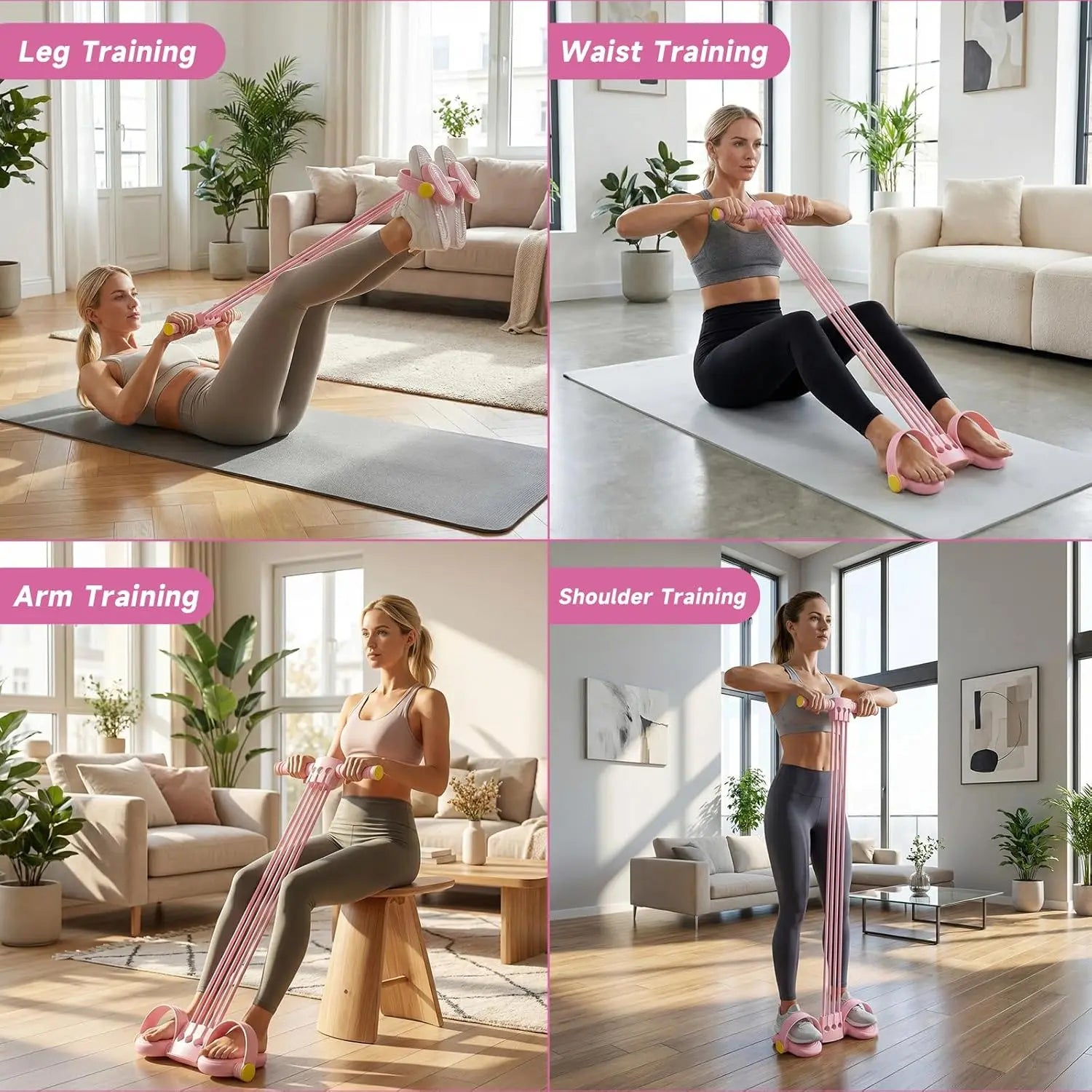 3-In-1 Multifunction Pedal Resistance Band
