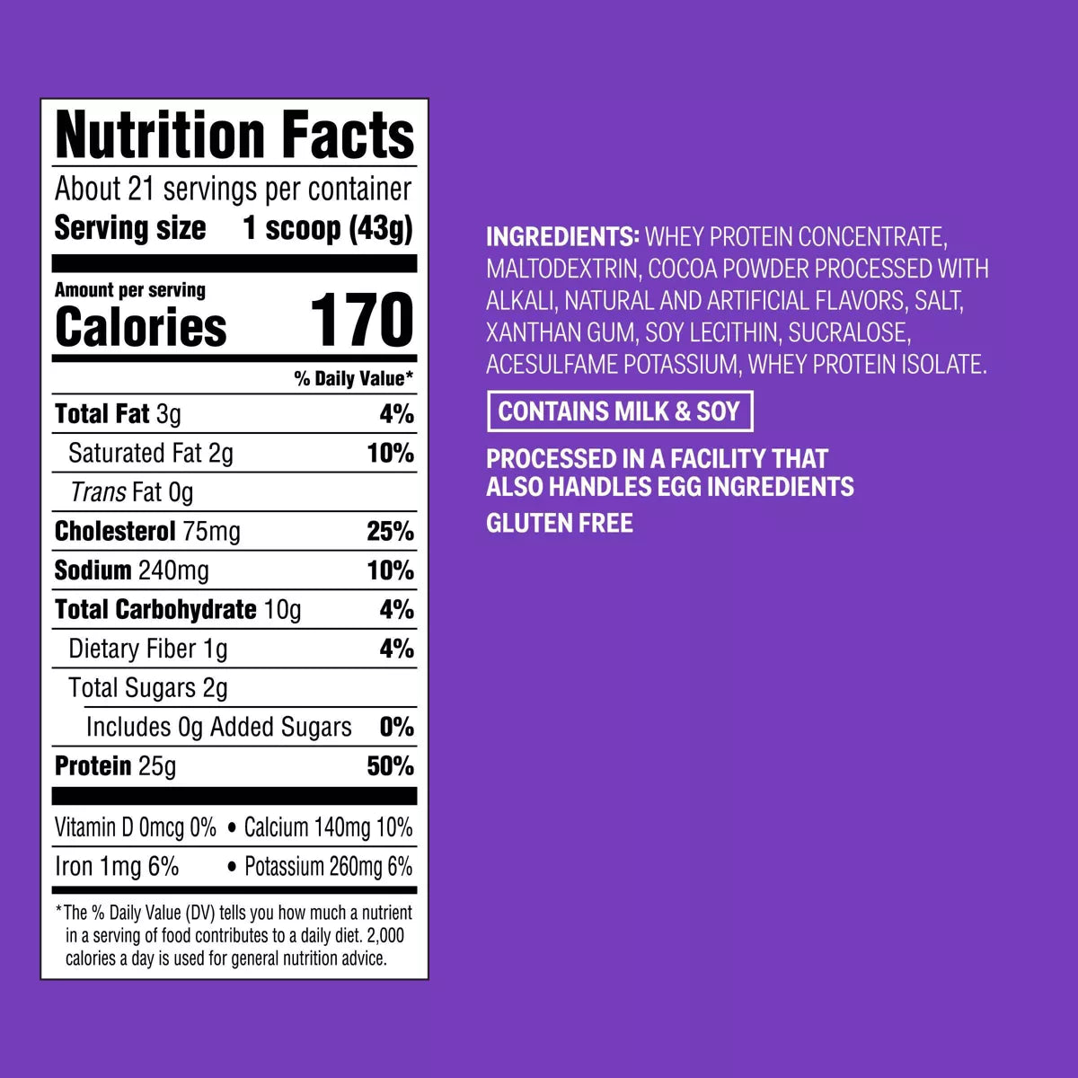 Whey Protein Powder - Chocolate