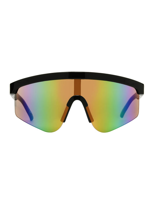 X Foster Grant Black Wraparound Men'S Sunglasses
