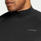 Men'S UPF 50+ Mock Long Sleeve Compression Shirts, Athletic Workout Shirt, Base Layer for Water Sports
