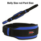 Weight Lifting Belt with Double Back Support Gym Training 5" Wide Belts Blue 2XL