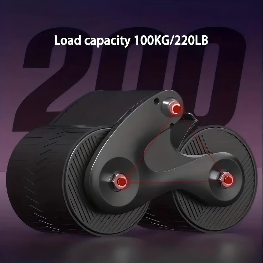 Ab Roller Wheel, New Ab Roller Wheel Automatic Rebound with 4 Elbow Supports.Automatic Rebound Abdominal Wheel with Timer, Abdominal Exercise Roller, Plank Abroller Wheel for Core Trainer