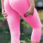 Women High Waisted Workout Yoga Pants Butt Lifting Scrunch Booty Leggings Tummy Control anti Cellulite Textured Tights