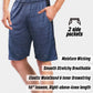 [5 Pack] Men’S Dry-Fit Active Athletic Shorts Basketball Running Workout Training Gym