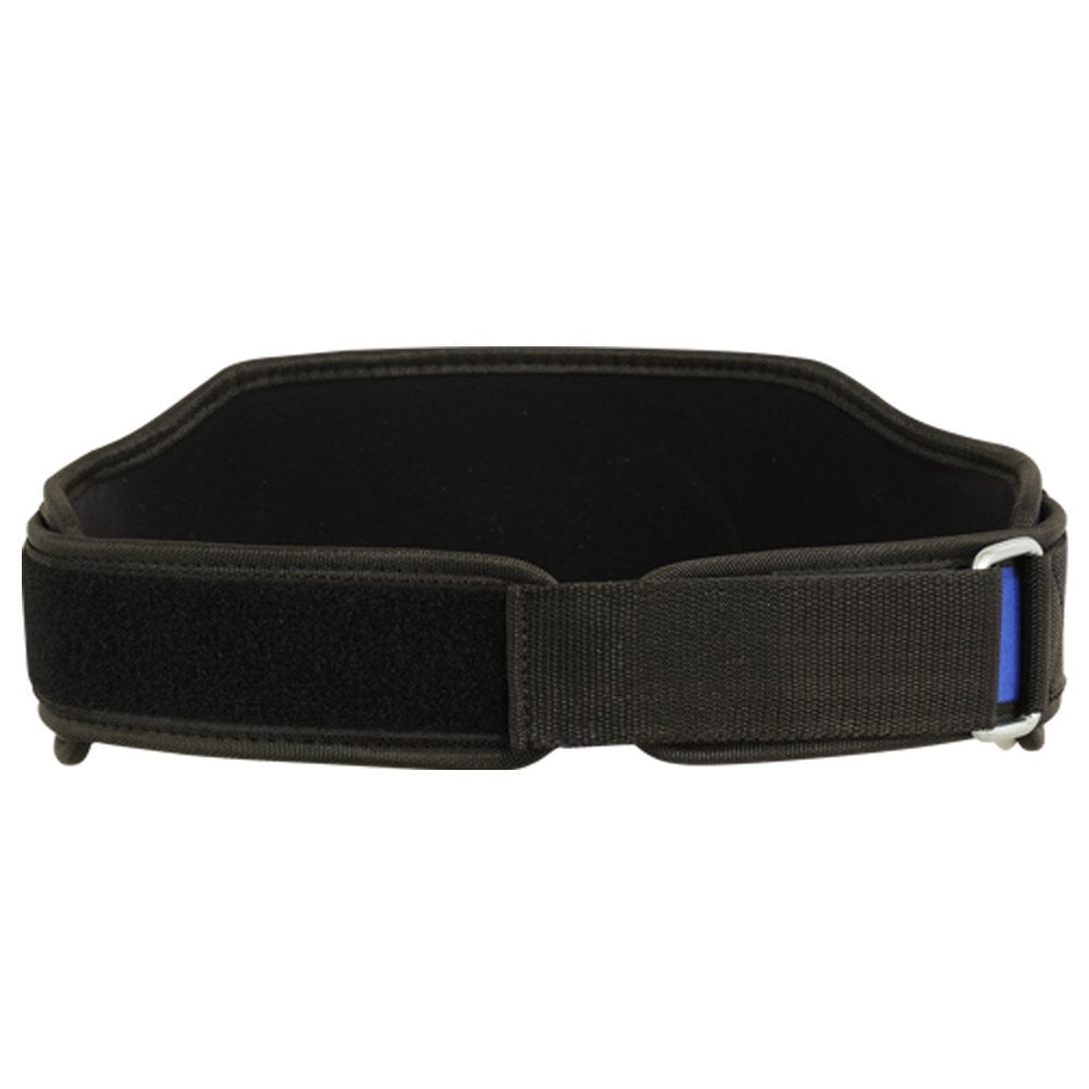 Weight Lifting Belt with Double Back Support Gym Training 5" Wide Belts Blue 2XL