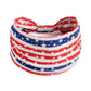 5 Pack USA Patriotic Hair Accessories for Women and Girls Non Slip Elastic American Flag Headband Hairband Red White and Blue Bandana Stars Headband