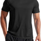 Men'S 3 Pack Workout T Shirts Short Sleeve Gym Bodybuilding Muscle Shirt Base Layer Fitness Tee Tops