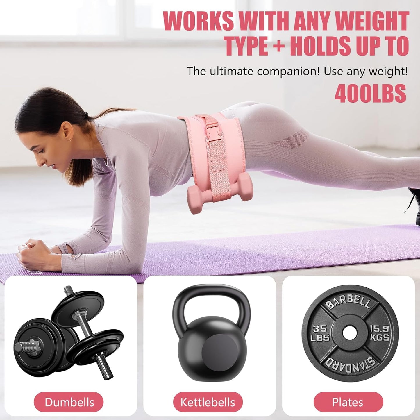 Dumbbell Hip Thrust Belt