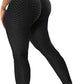Women High Waisted Workout Yoga Pants Butt Lifting Scrunch Booty Leggings Tummy Control anti Cellulite Textured Tights