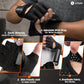 Breathable Workout Gloves for Men Women, Padded Weight Lifting Gloves with Wrist Wraps Support, Full Palm Protection, Grip for Gym Training, Fitness, Weightlifting, Exercise Fingerless Black