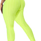 Women High Waisted Workout Yoga Pants Butt Lifting Scrunch Booty Leggings Tummy Control anti Cellulite Textured Tights