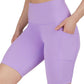 Womens High Waisted Biker Shorts with Side Pockets Workout Shorts 5”, 7”, 9”