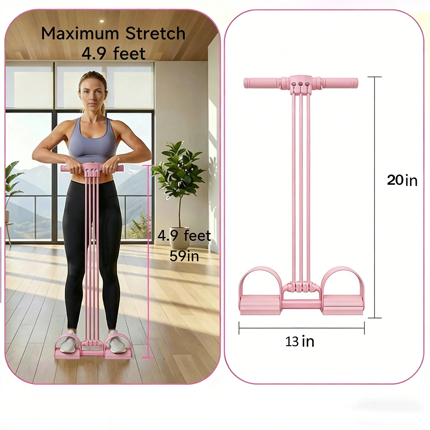 3-In-1 Multifunction Pedal Resistance Band