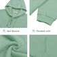 Half Boutton Womens Hoodies Drawstring Hooded Sweatshirts for Woman with Pocket