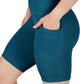 Womens High Waisted Biker Shorts with Side Pockets Workout Shorts 5”, 7”, 9”