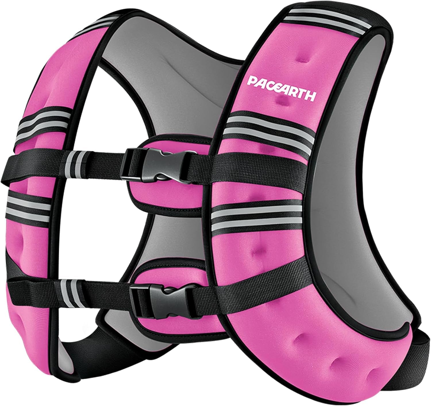 Weighted Vest,6Lb/8Lb/10Lb/12Lb/16Lb/20Lb/25Lb/30Lb Weight Vest with Reflective Stripe, Body Weight Vests for Women, Men, Weight Loss Workout, Strength Training, Running, Walking, Jogging